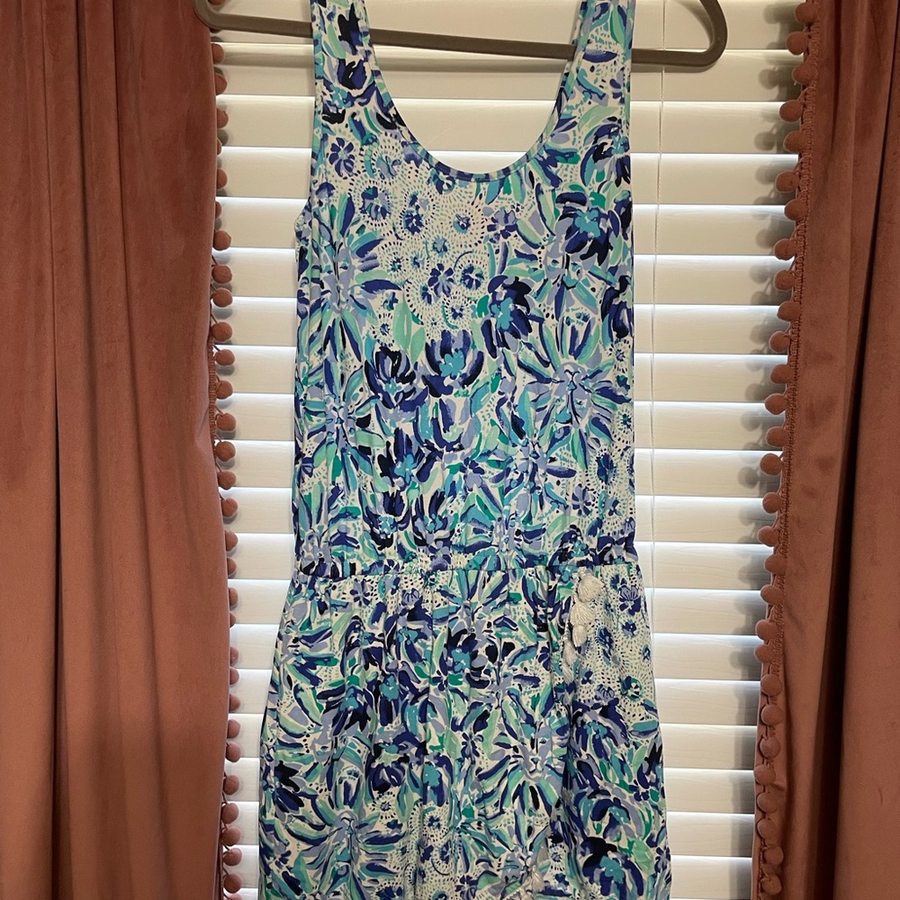Lilly Pulitzer Jarrett Romper Iris Blue High Maintenance Size small